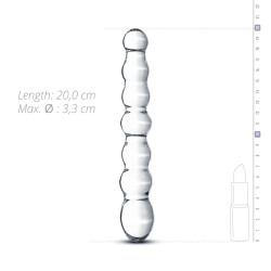 Gildo Dildo en Verre n° 19 - 20 x 3.2 cm